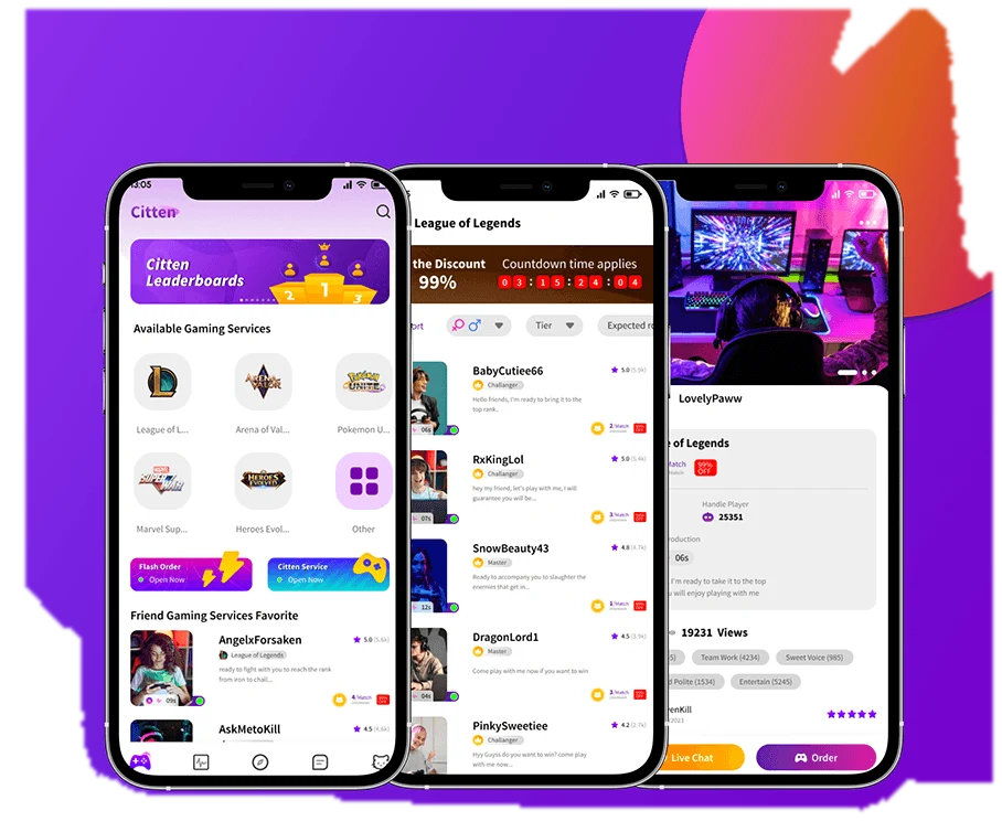Citten · Game live-streaming app
