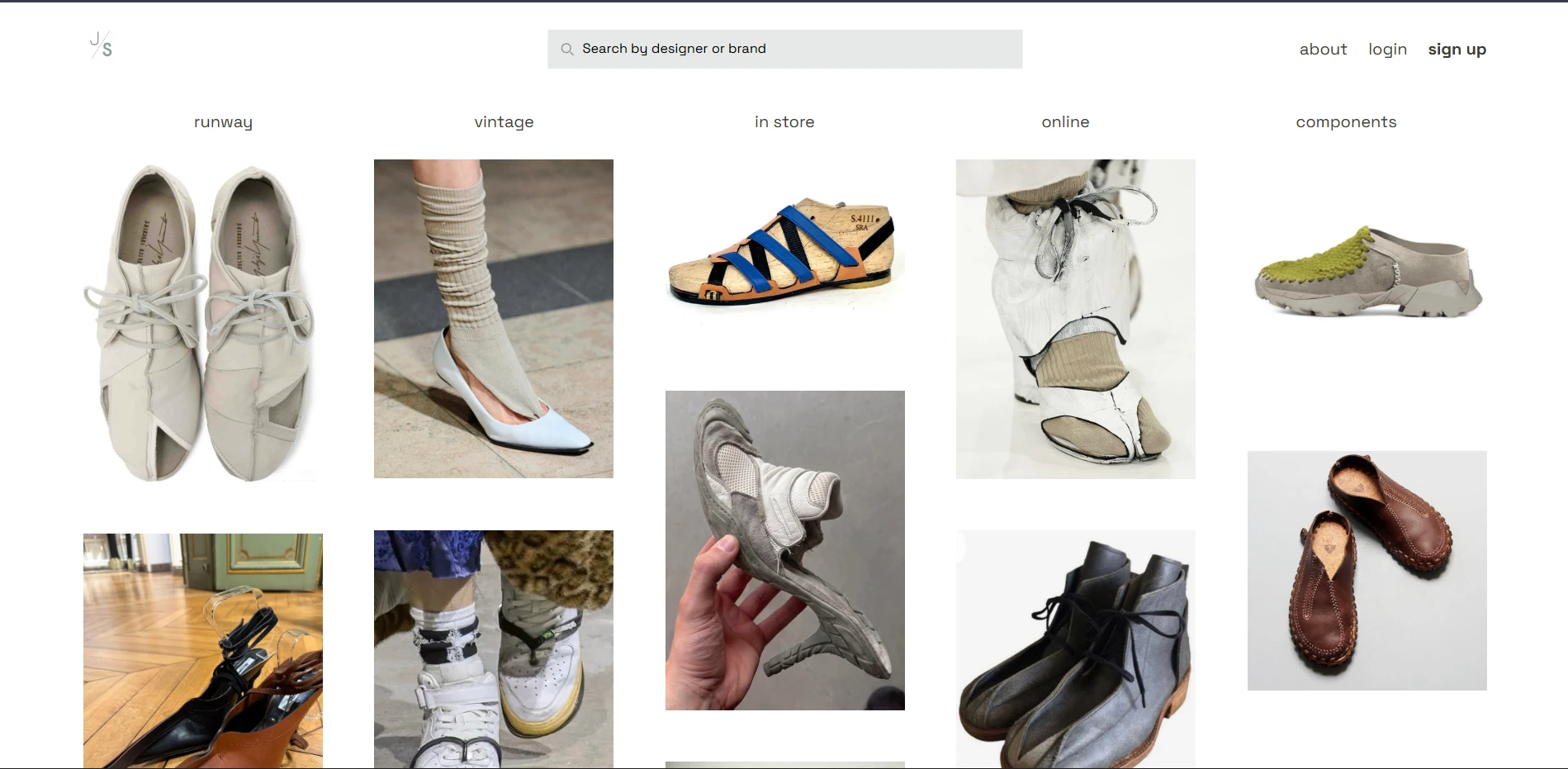 JustShoes live website
